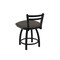 Holland Bar Stool Co 18" Low Back Swivel Vanity Stool, Black Wrinkle, Graph Chalice Seat 41118BW019 - alternate 5